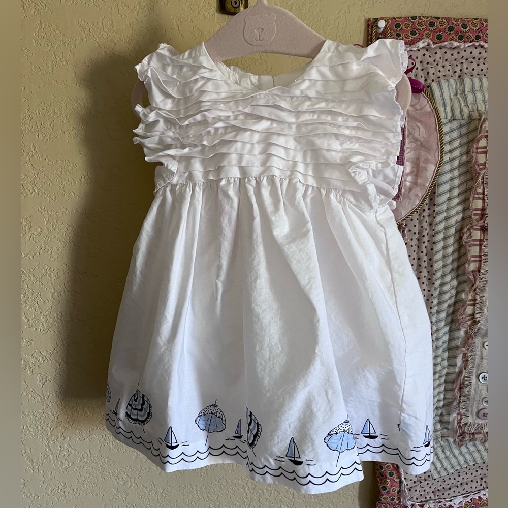 NWOT JANIE & JACK BOAT DRESS 3-6M